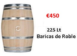 225 lt baricas de roble