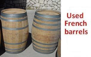 used oak barrels